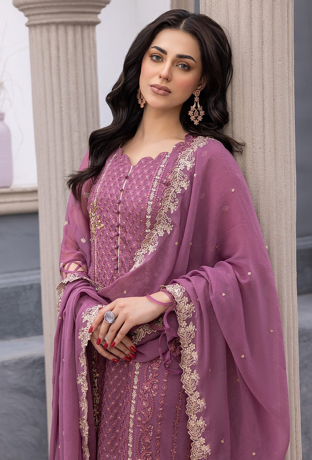 Radiant Faux Georgette Salwar kameez | Graceful and Stunning