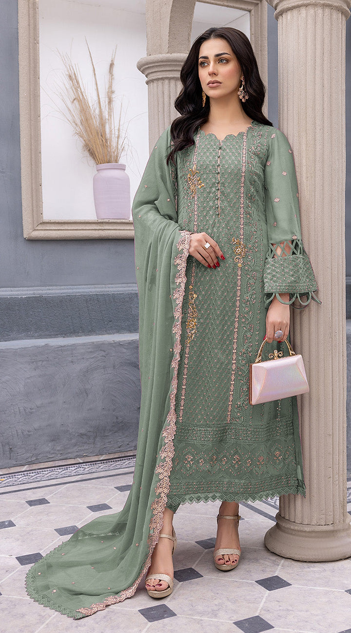 Radiant Faux Georgette Salwar kameez | Graceful and Stunning