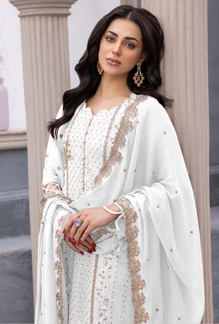 Radiant Faux Georgette Salwar kameez | Graceful and Stunning