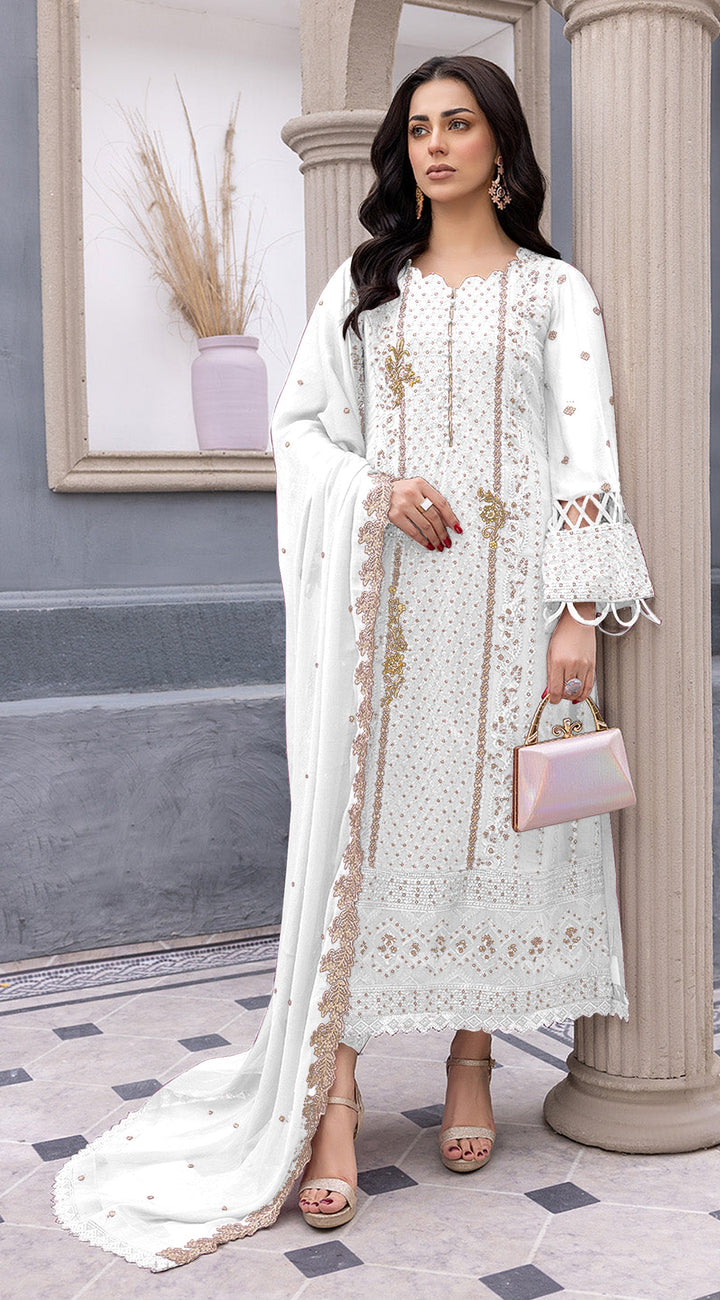 Radiant Faux Georgette Salwar kameez | Graceful and Stunning