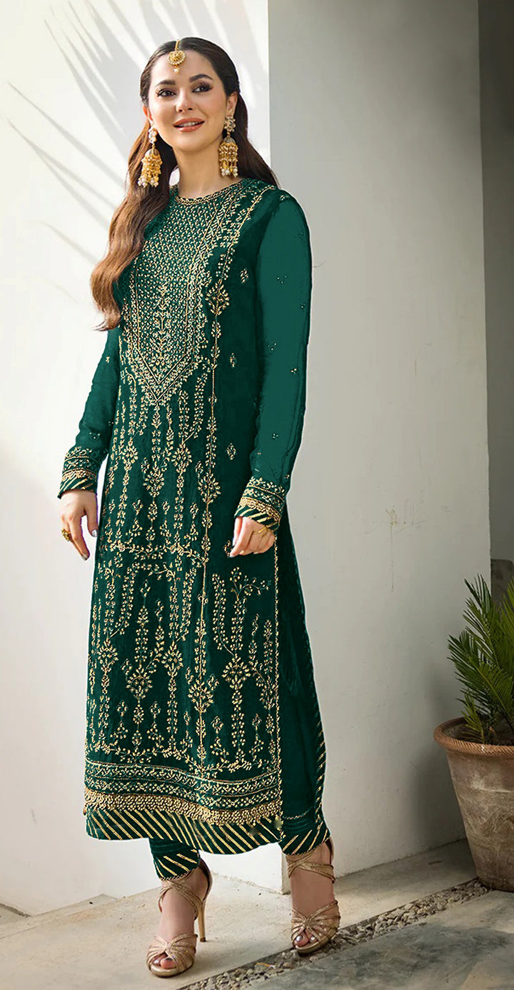 Chic Faux Georgette Salwar kameez | Perfect for Festive Wear