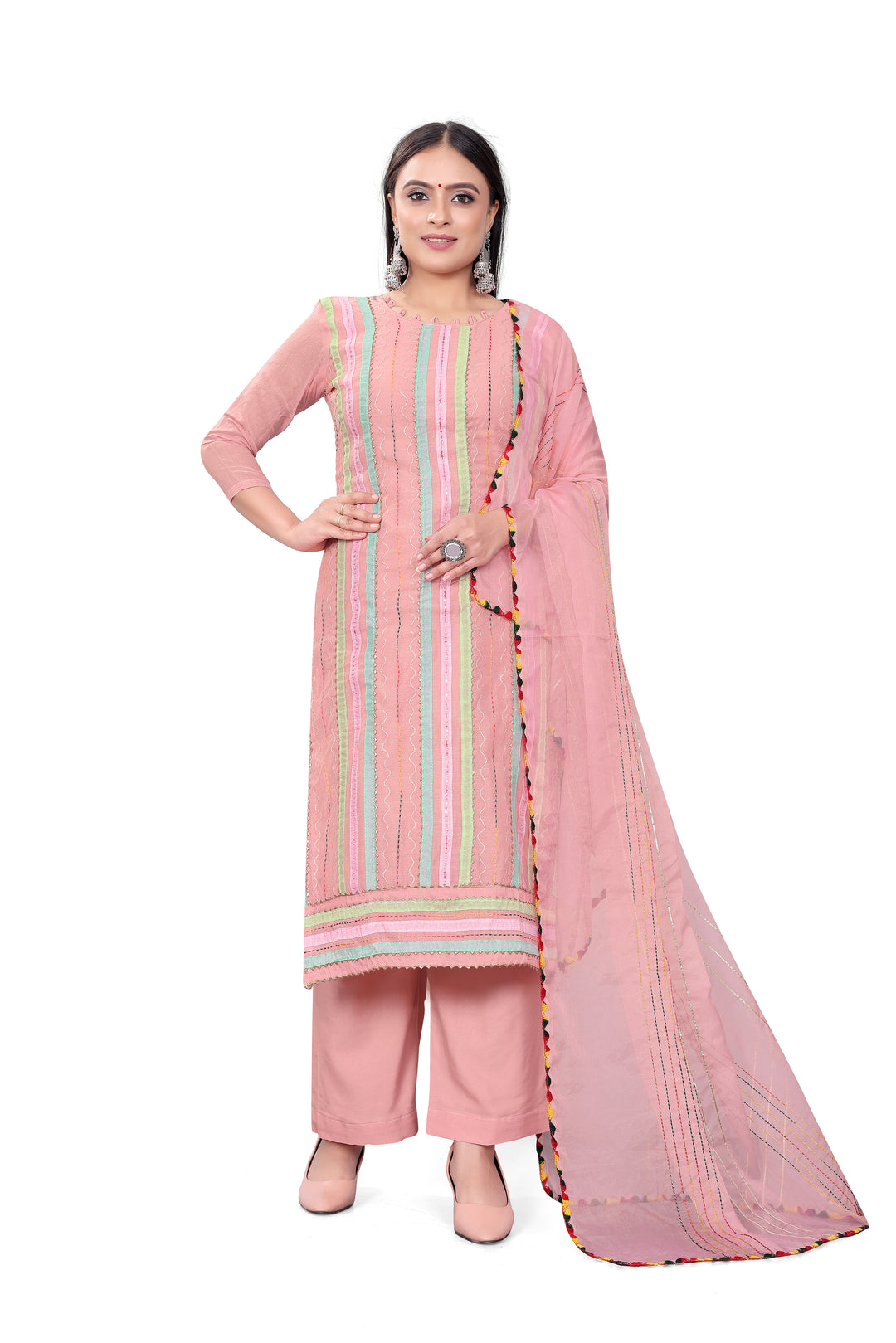 Radiant Chanderi Cotton Salwar kameez | Graceful and Stunning