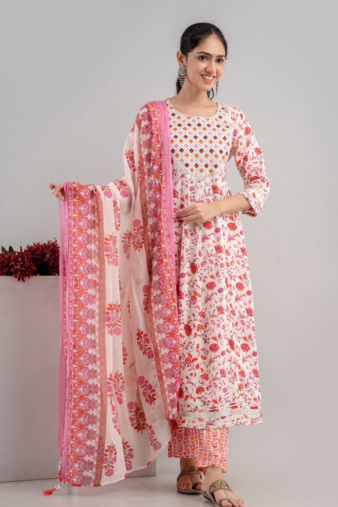 Stylish Rayon-Cotton Salwar Kameez | Digital-Printed & Embroidery Work | Traditional Wedding & Party Wear