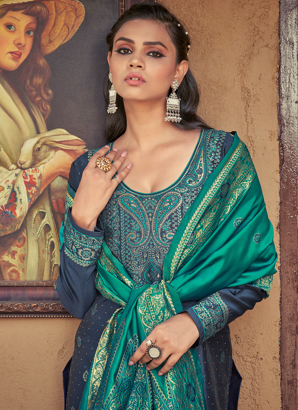 Trendy  banarasi silk Salwar Suit with Heavy Weaving Designer | Designed for Timeless Elegance