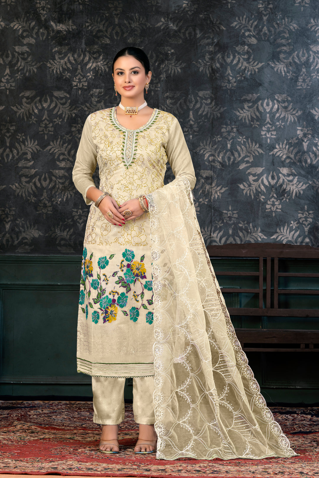 Refined organza Salwar kameez | Festive Elegance