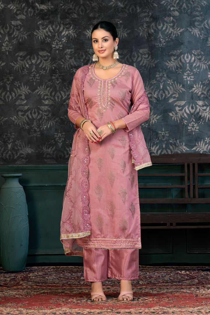 Beautiful organza Salwar kameez with Handwork | Designed for Timeless Elegance