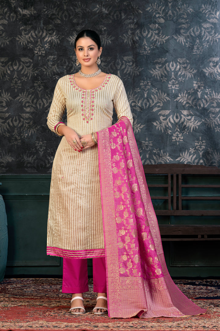 Graceful Cotton Salwar Kameez | Exquisite Craftsmanship