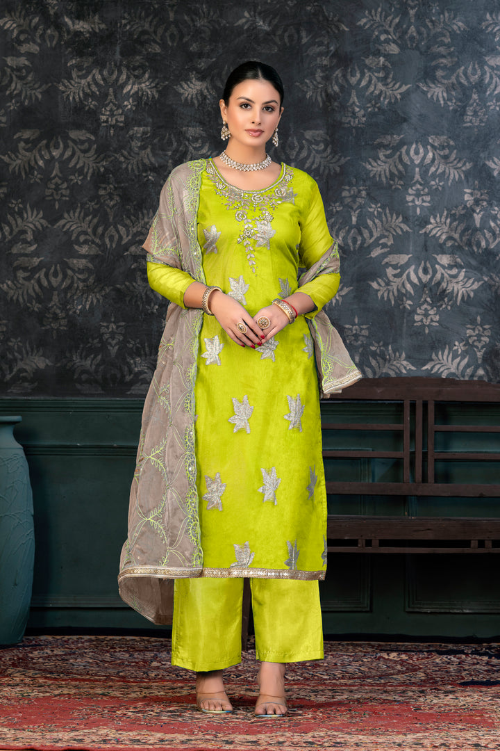 Elegant Organza Kurtis Set | Hand-Work Design for Special Events & Ceremonies