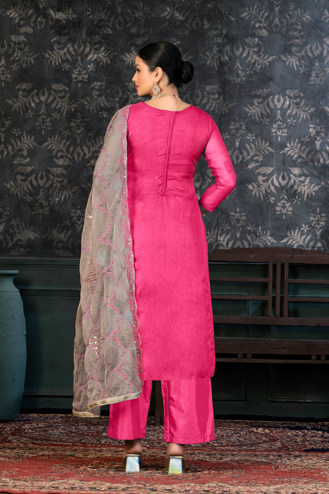 Elegant Organza Kurtis Set | Hand-Work Design for Special Events & Ceremonies