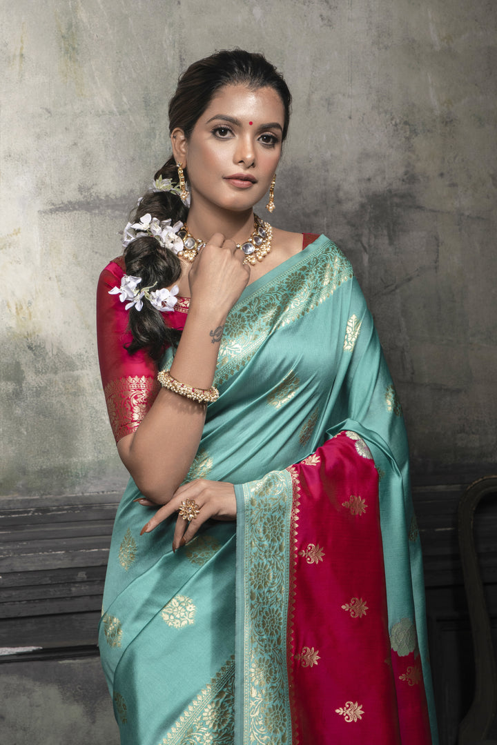 Banarasi Silk Saree | Designer Wevon Work for Special Events & Festive