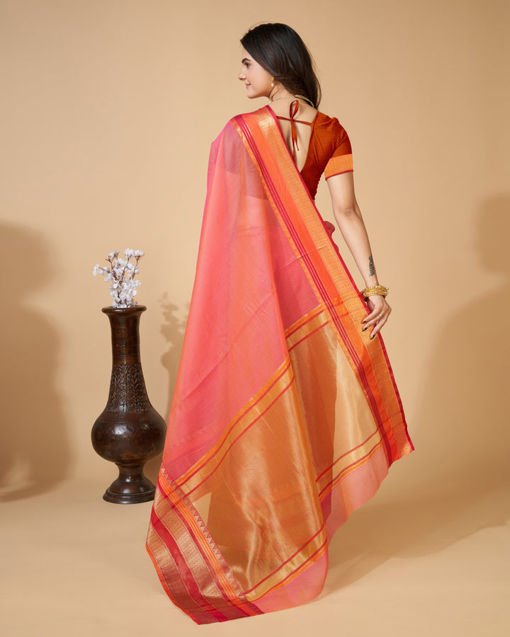 Kota-Doriya Saree with Jari Weaving | Designer Party & Festive Wear