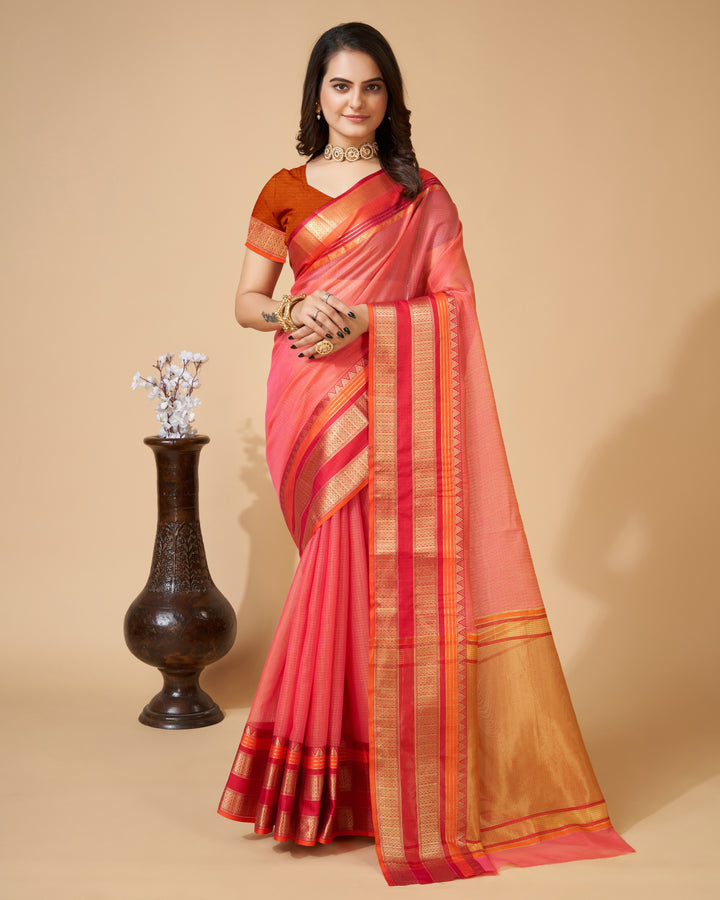 Kota-Doriya Saree with Jari Weaving | Designer Party & Festive Wear