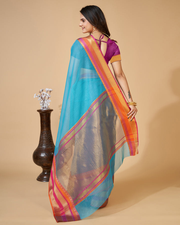 Kota-Doriya Saree with Jari Weaving | Designer Party & Festive Wear