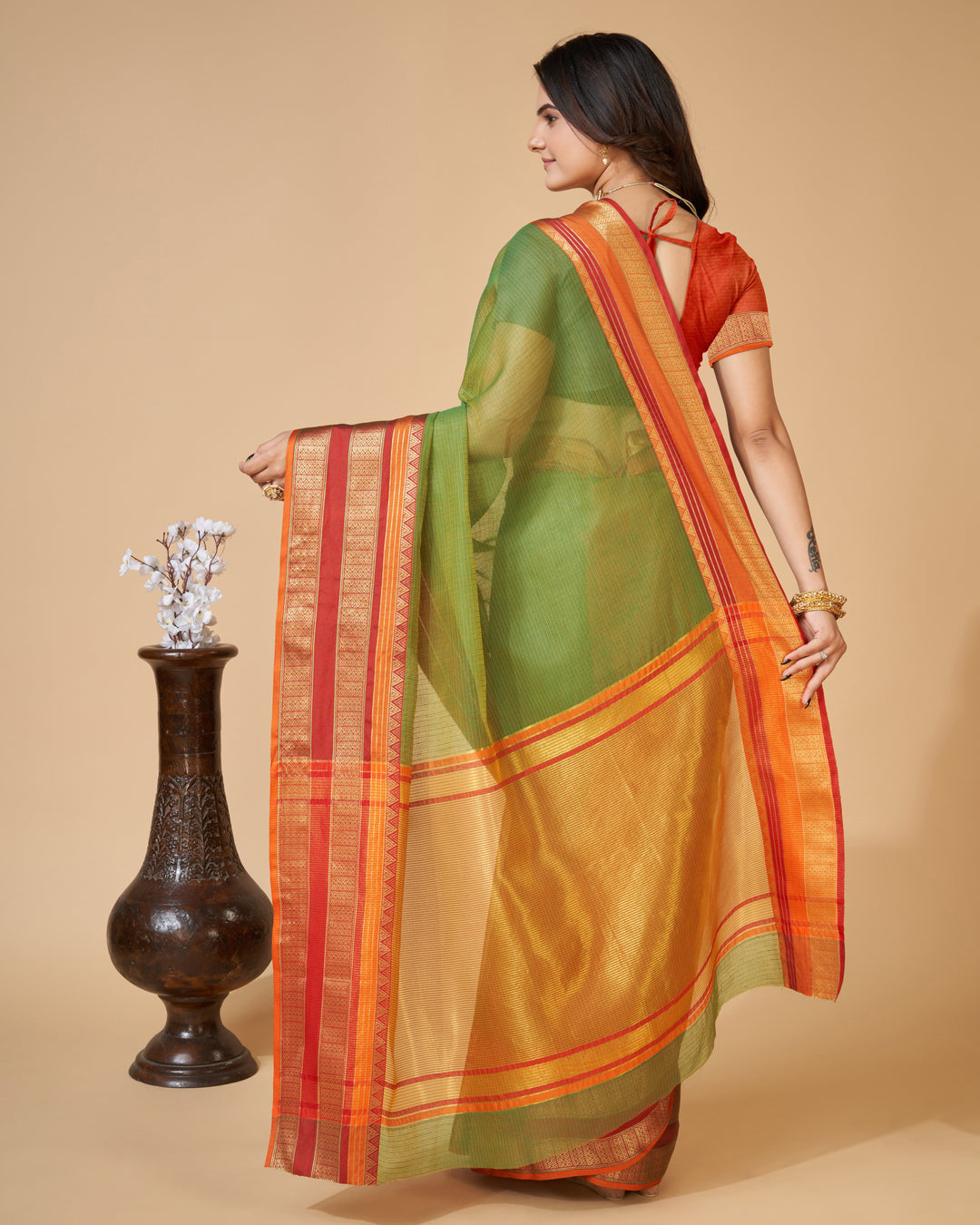 Kota-Doriya Saree with Jari Weaving | Designer Party & Festive Wear