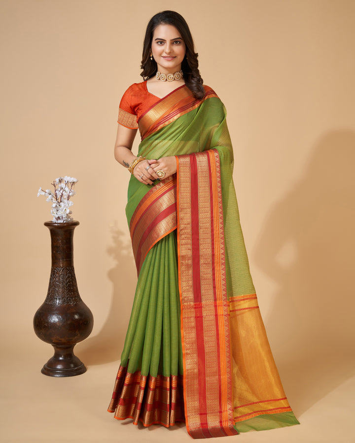 Kota-Doriya Saree with Jari Weaving | Designer Party & Festive Wear