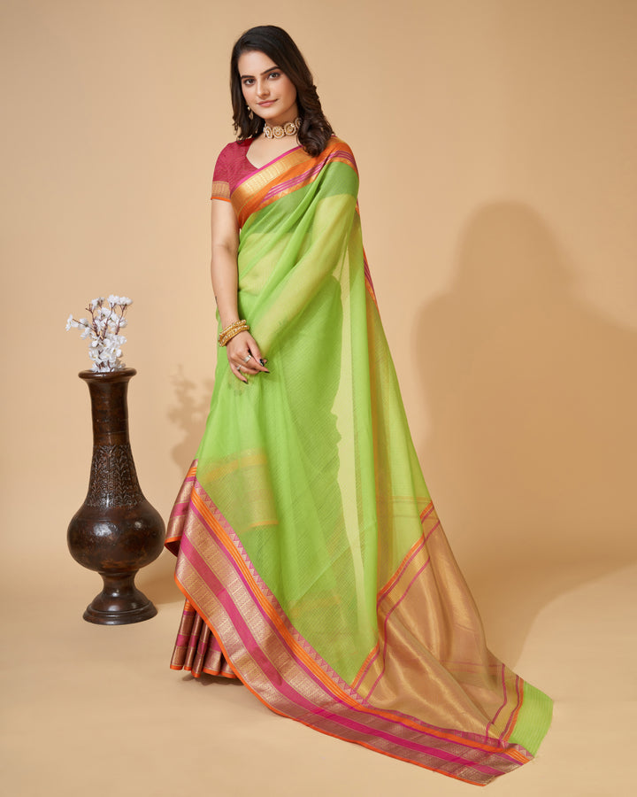 Kota-Doriya Saree with Jari Weaving | Designer Party & Festive Wear