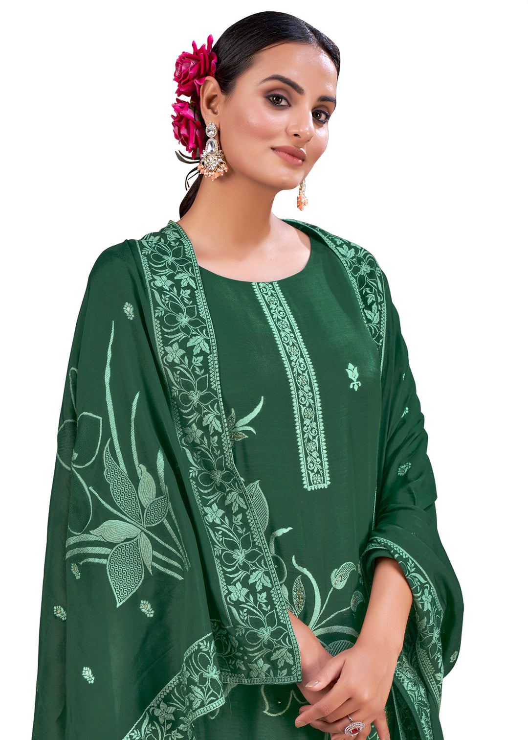 Viscose Salwar Kameez | Heavy-Wevon Designer for Special Events & Weddings