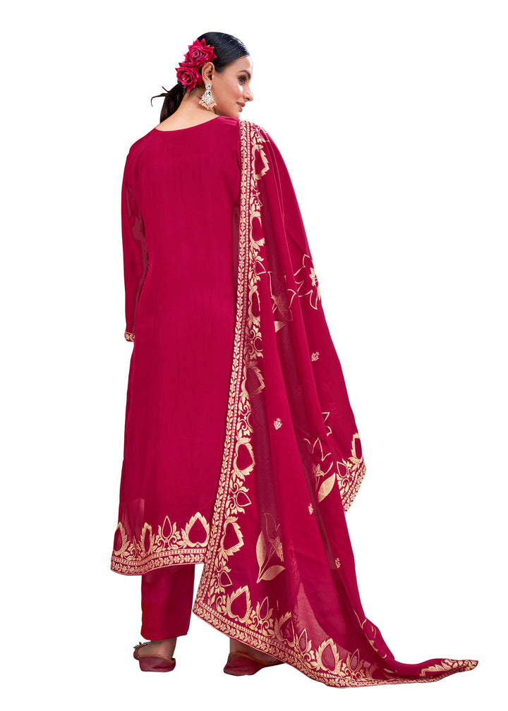 Heavy Wevon Designer Salwar Kameez | Viscose Fabric for Special Events