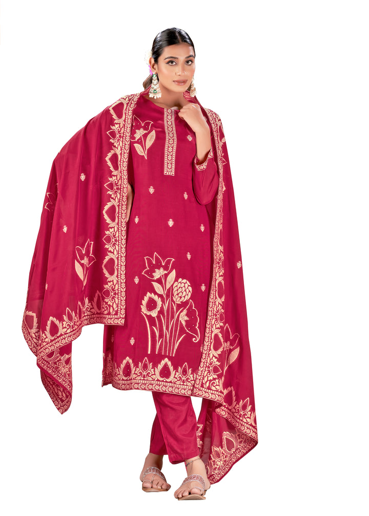 Heavy Wevon Designer Salwar Kameez | Viscose Fabric for Special Events