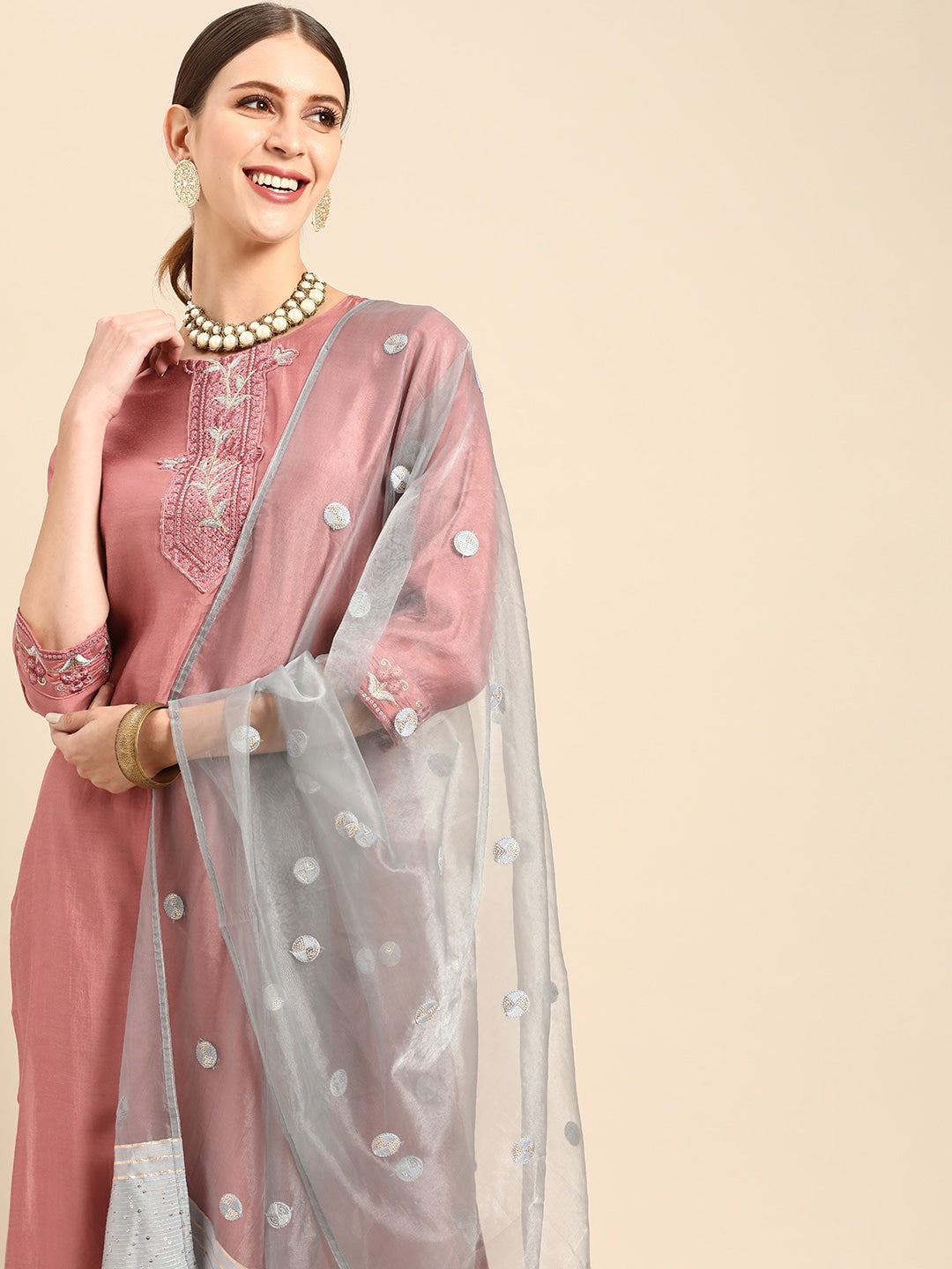 Viscose Kurtis Set | Three-Quarter Sleeve | Embroidered for Special Events