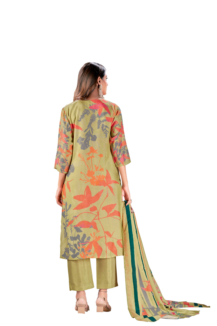 Designer Digital Printed Muslin Kurtis Set | Three-Quarter Sleeve for Events