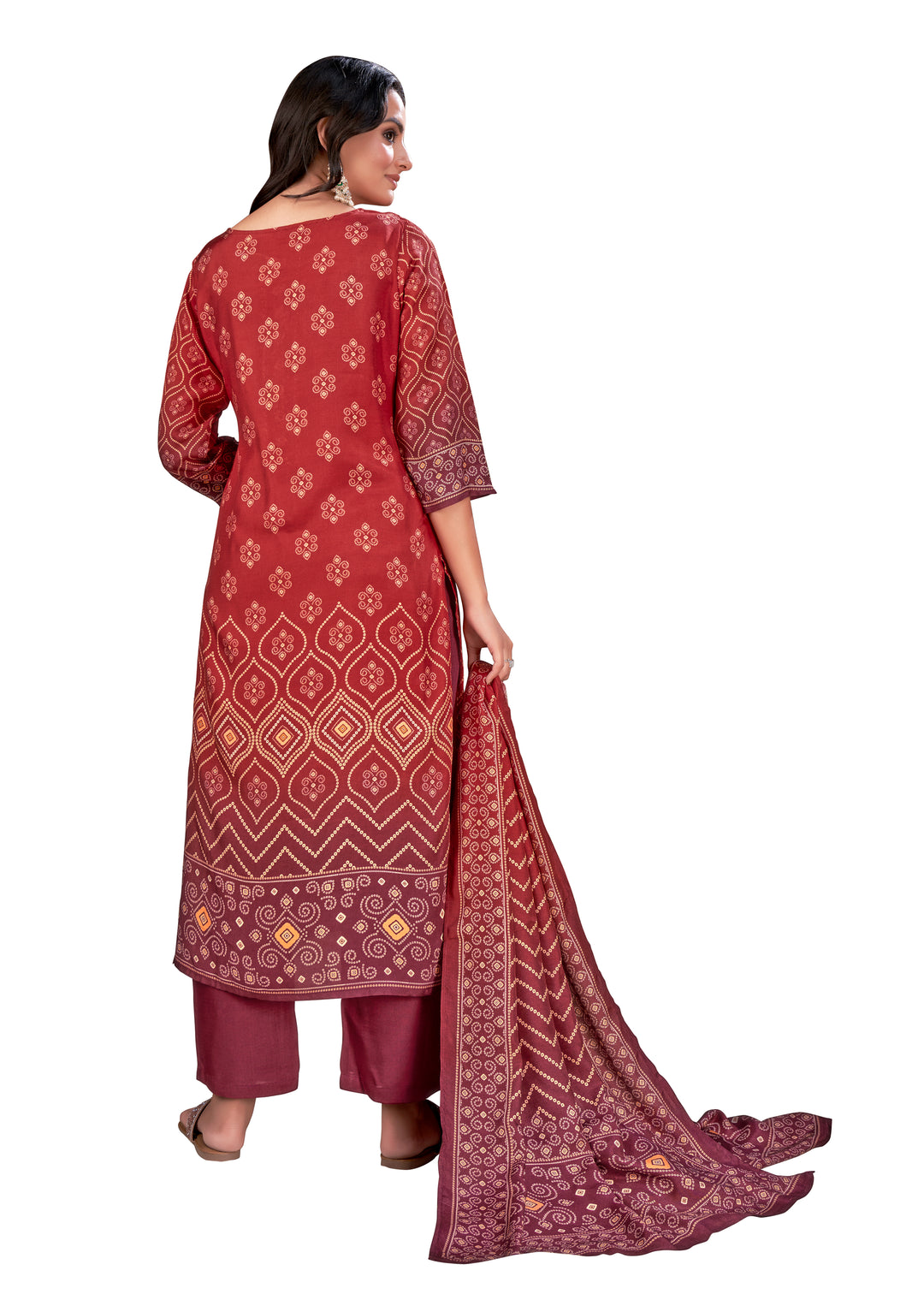 Designer Muslin Kurtis Set | Digital Printed Three-Quarter Sleeve | Special Event