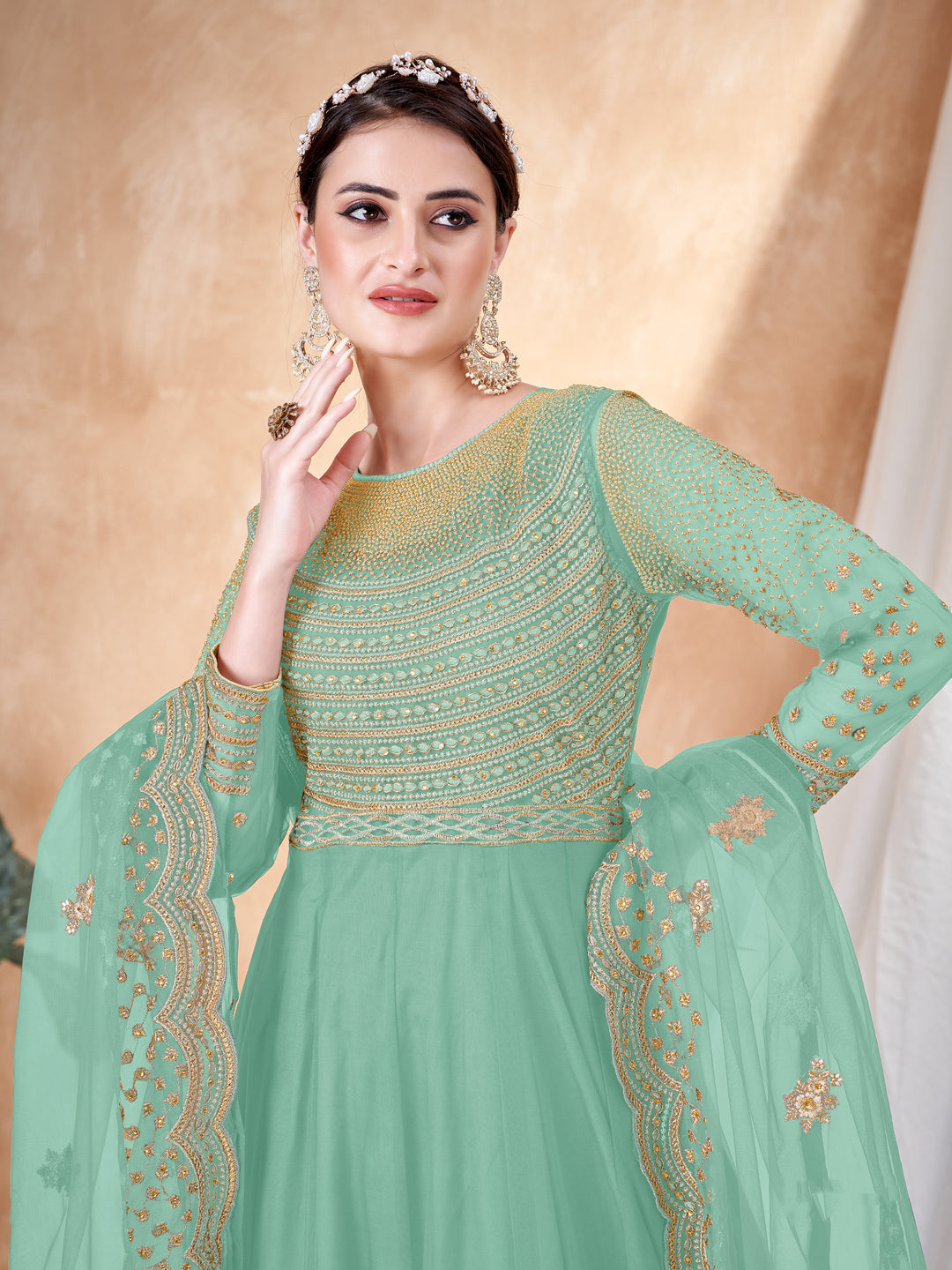 Designer Anarkali Suit | Heavy Embroidery Work for Special Events