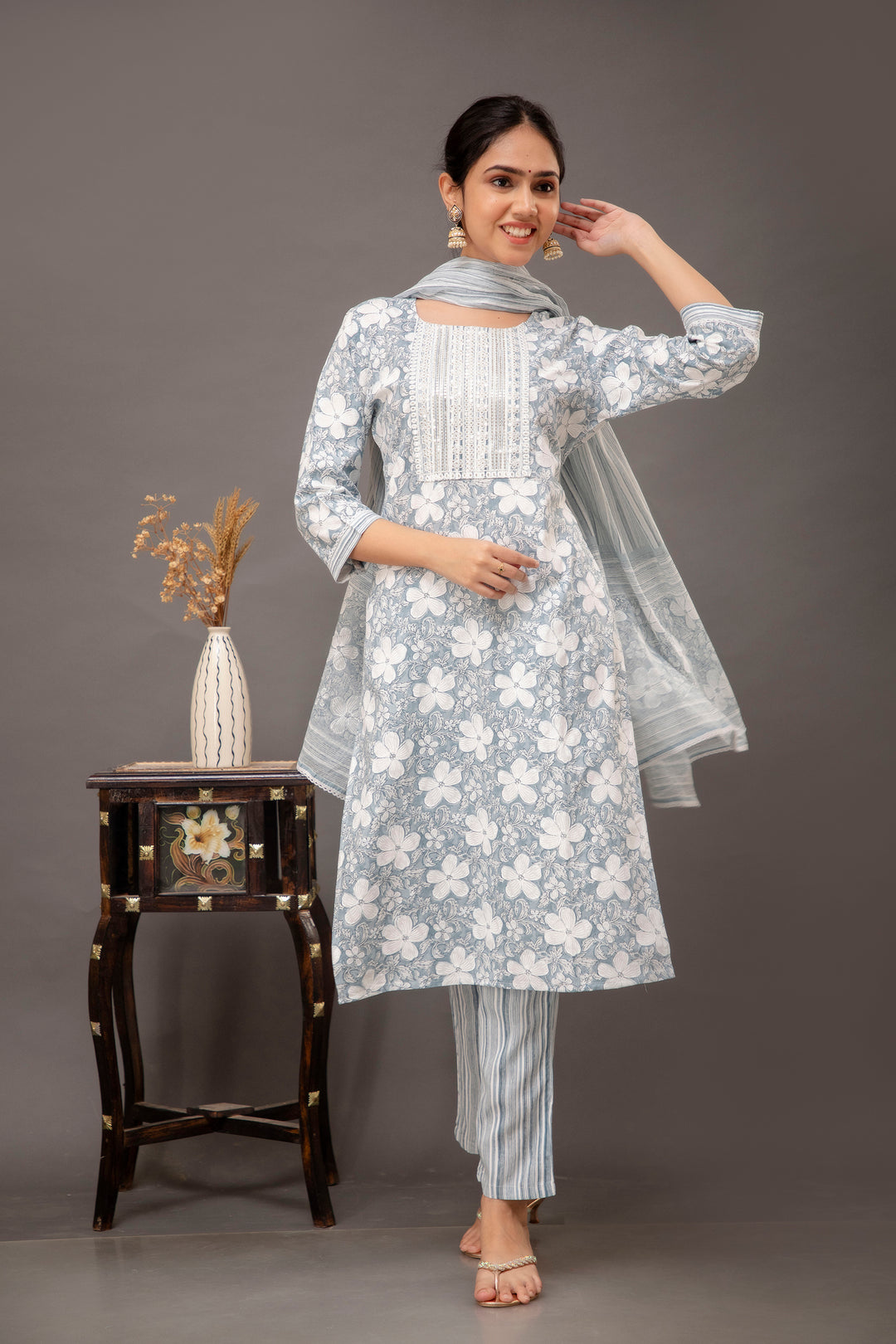 Stylish Rayon-Cotton Salwar Kameez | Perfect for Special Events & Parties