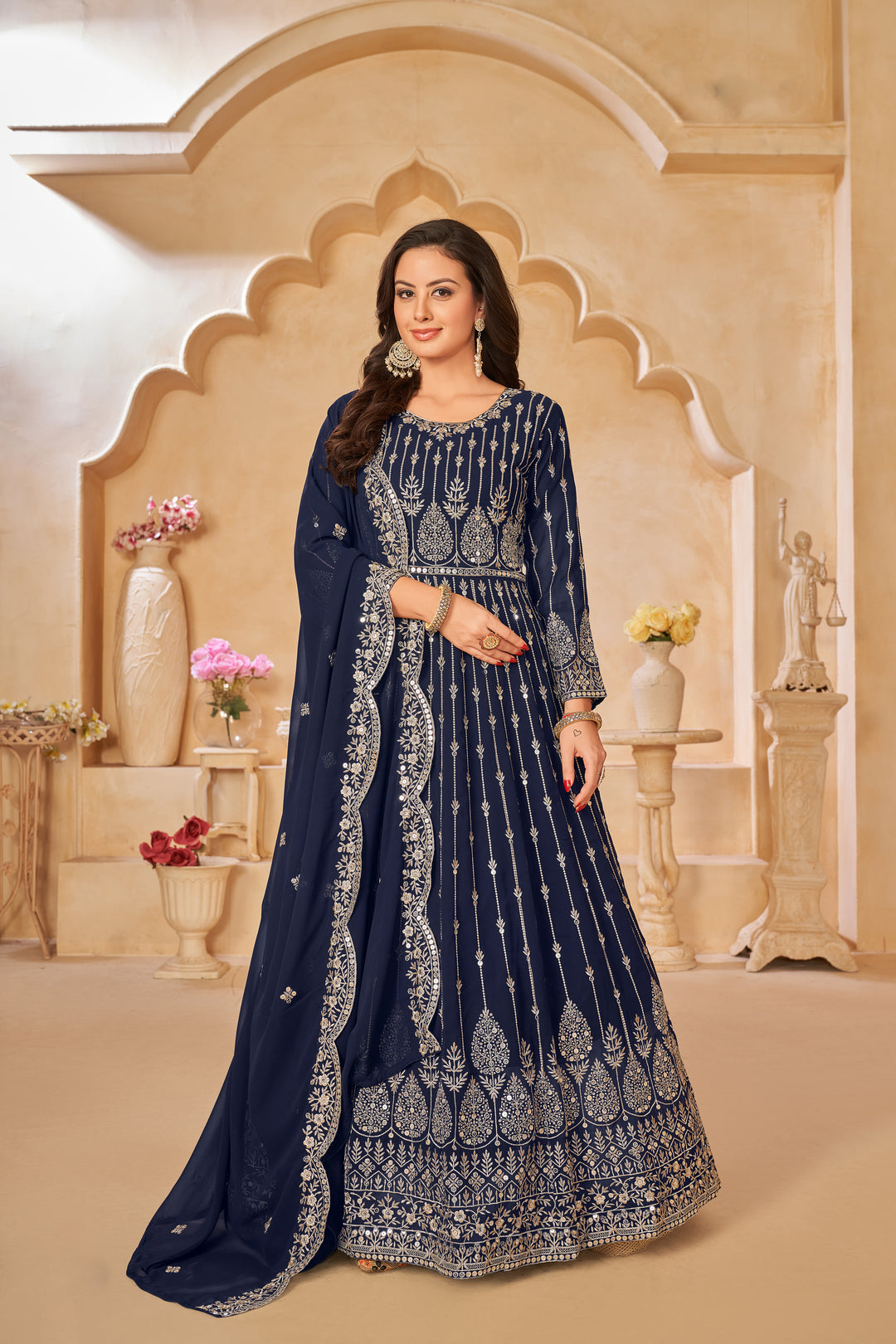 Designer Sequins Embroidered Faux-Georgette Salwar Kameez | Special Event