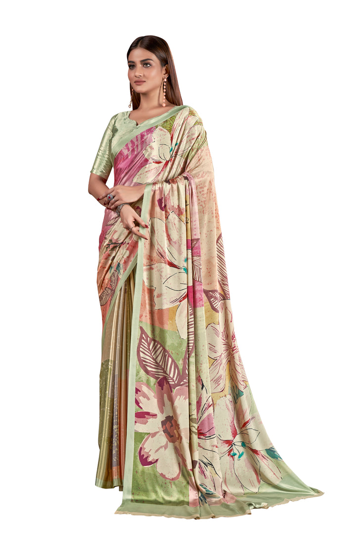 Designer Digital Printed Crepe Soft Silk Saree | Perfect for Special Events