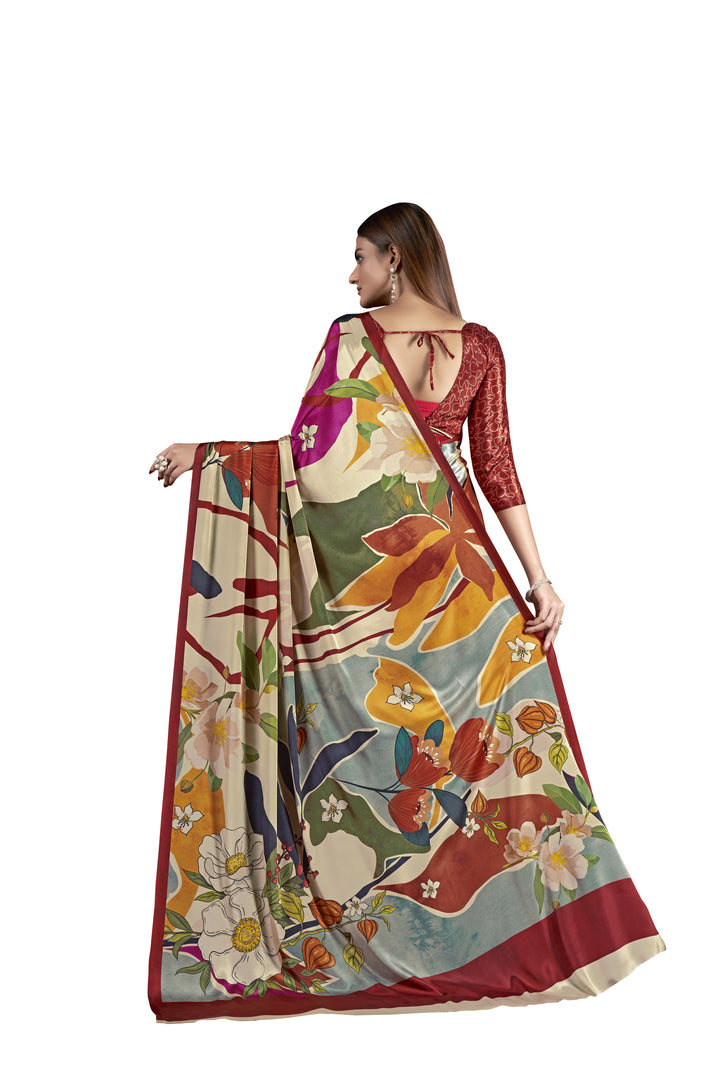 Designer Digital Printed Crepe Soft Silk Saree for Special Events | Festive Elegance