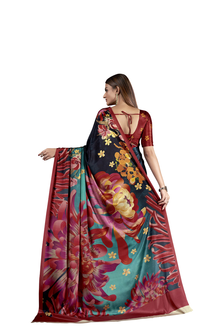 Designer Digital Printed Crepe Soft Silk Saree | Perfect for Weddings & Festivities