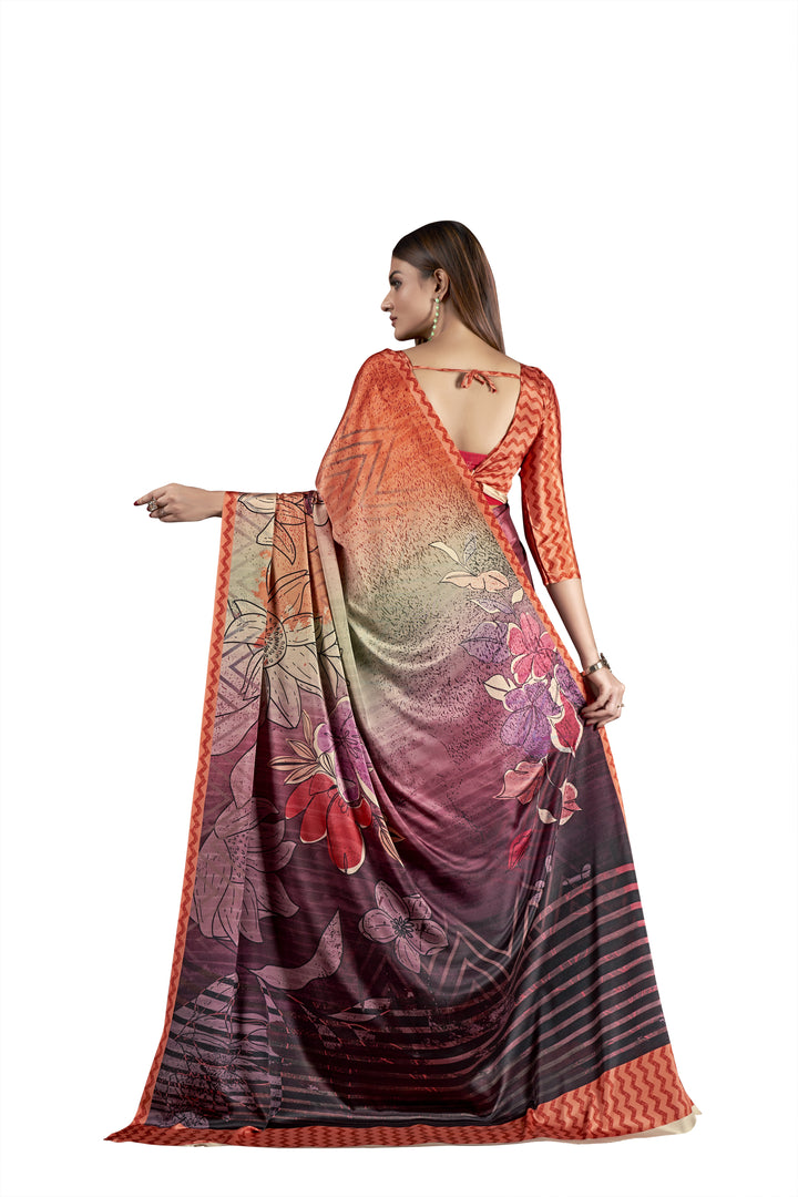 Designer Crepe Soft Silk Saree | Digital Printed for Special Events