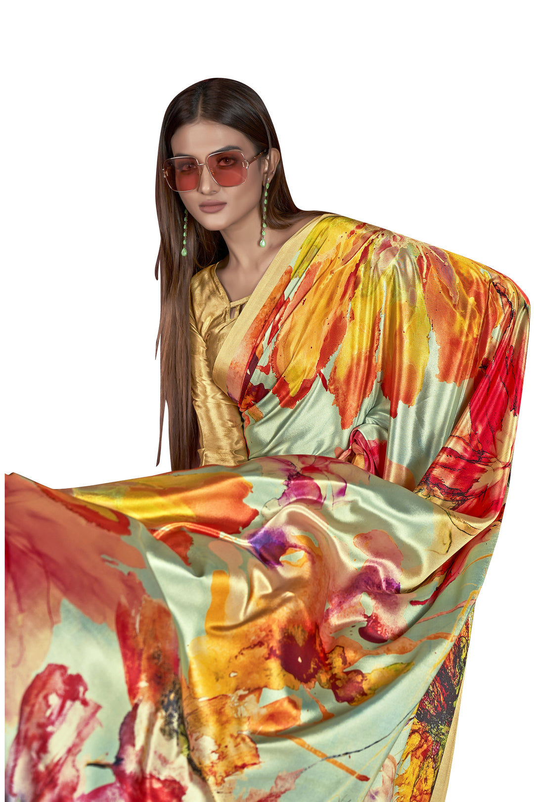 Designer Digital Printed Crepe Soft Silk Saree | Special Event & Festive Wear