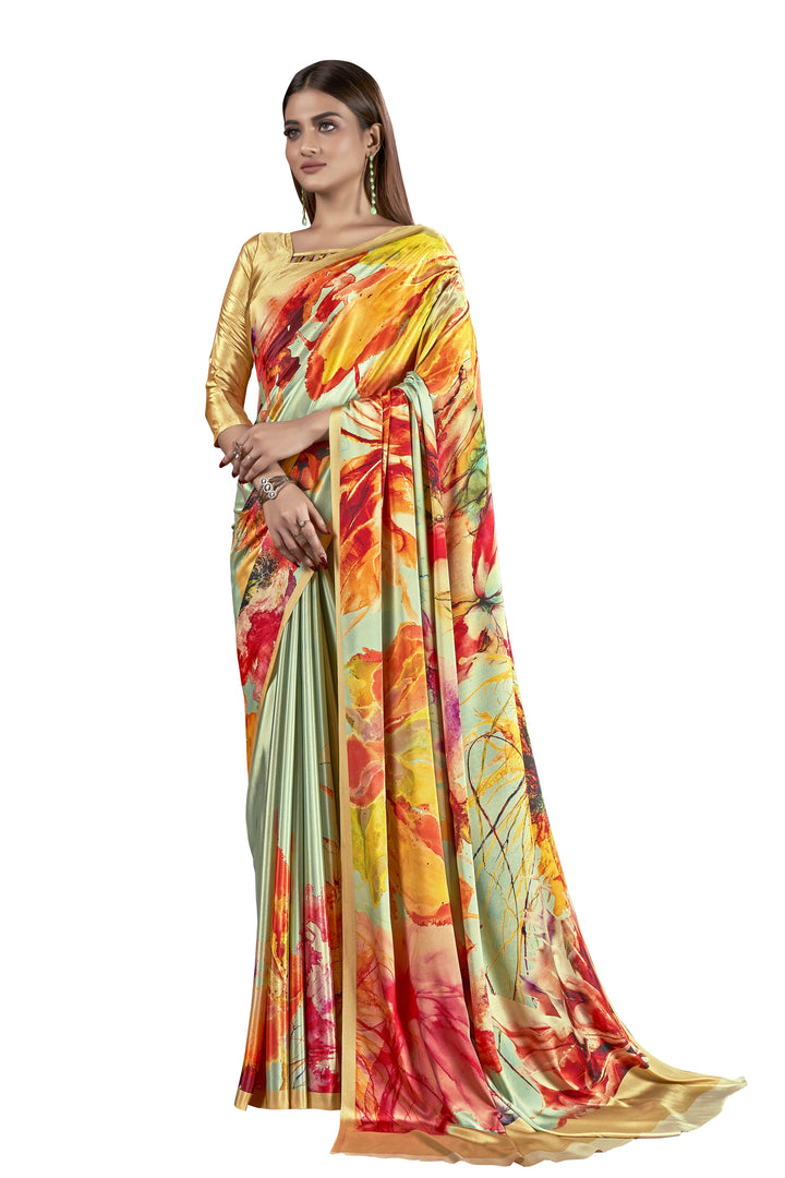 Designer Digital Printed Crepe Soft Silk Saree | Special Event & Festive Wear