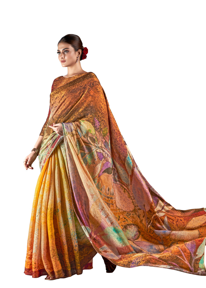 Designer Silk Saree | Woven Jari & Digital Printed for Special Events