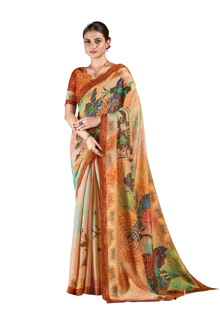 Designer Silk Saree | Digital Printed Wevon-Jari for Special Events