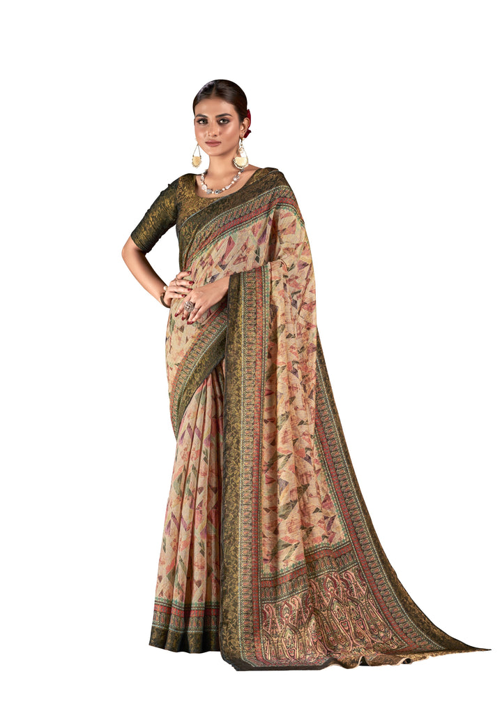 Designer Silk Saree | Digital Printed Wevon-Jari for Special Events