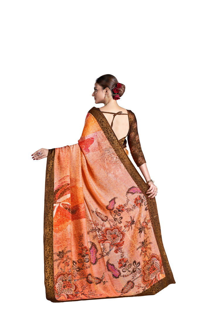 Silk Designer Saree with Digital Print | Woven Jari Work for Special Events