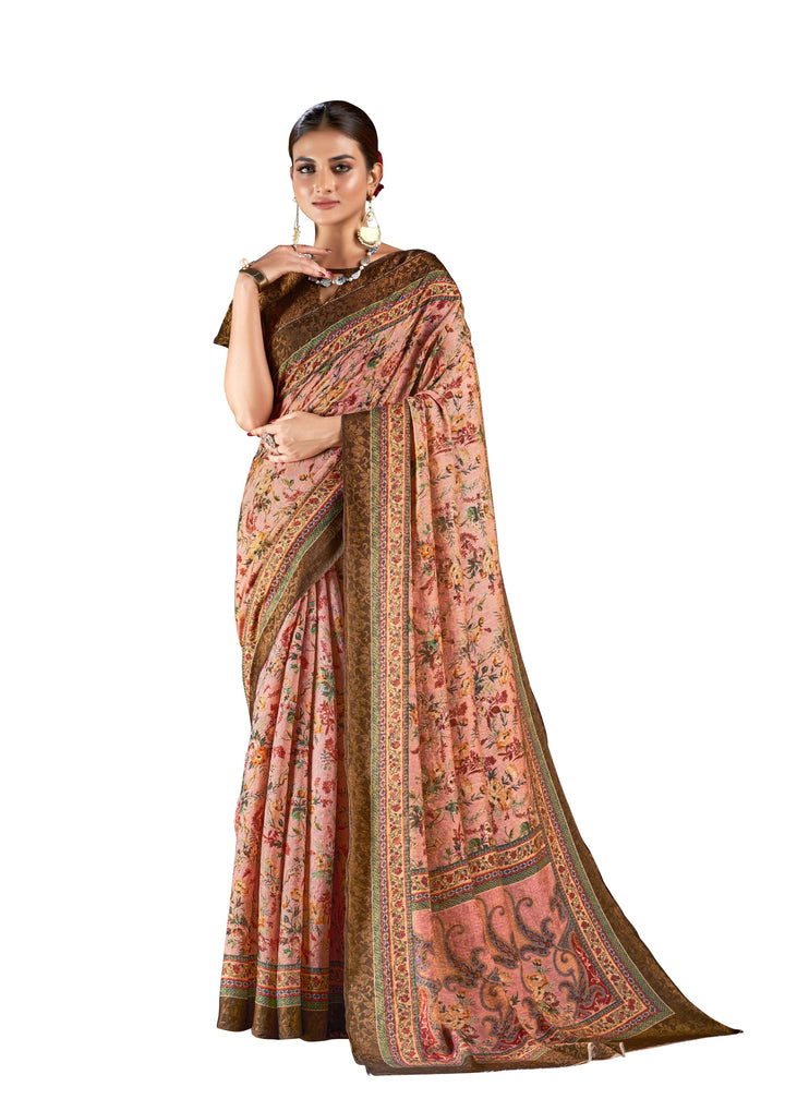 Designer Silk Saree with Woven Jari | Digital Print for Special Events