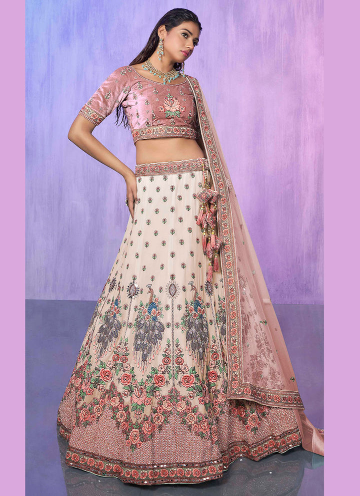 Elegant Velvet Lehenga with Heavy Designer Embroidery | Wedding & Party Wear