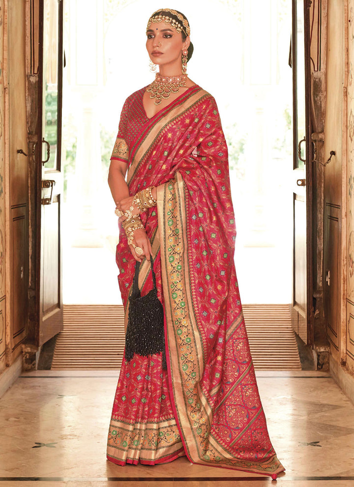 Silk Saree | Woven Designer Banarasi Print for Weddings & Special Events