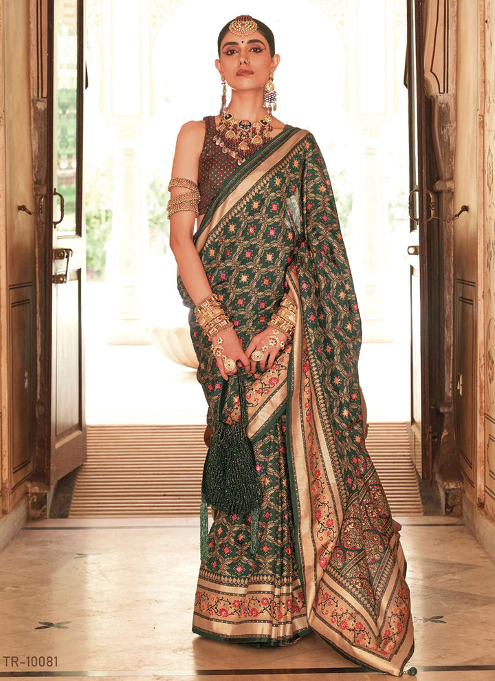 Silk Saree | Woven Designer Banarasi Print for Weddings & Special Events