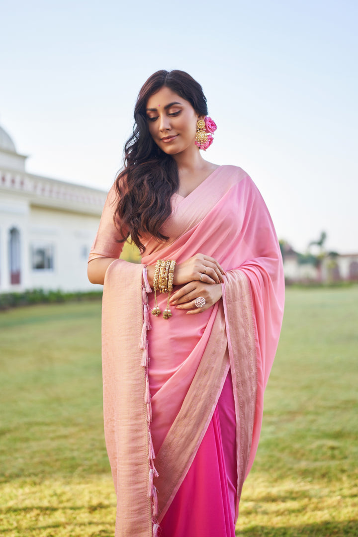 Designer Georgette Saree with Embroidery Work | Perfect for Weddings & Events