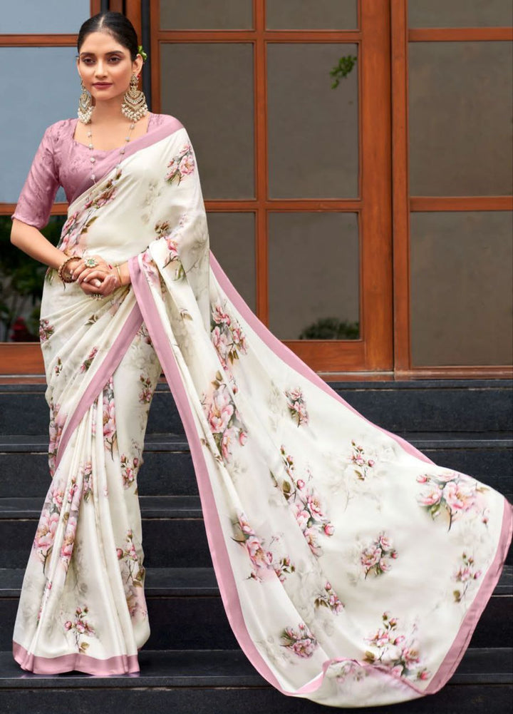 Muslin Digital-Printed Saree | Elegant Wedding & Festive Wear