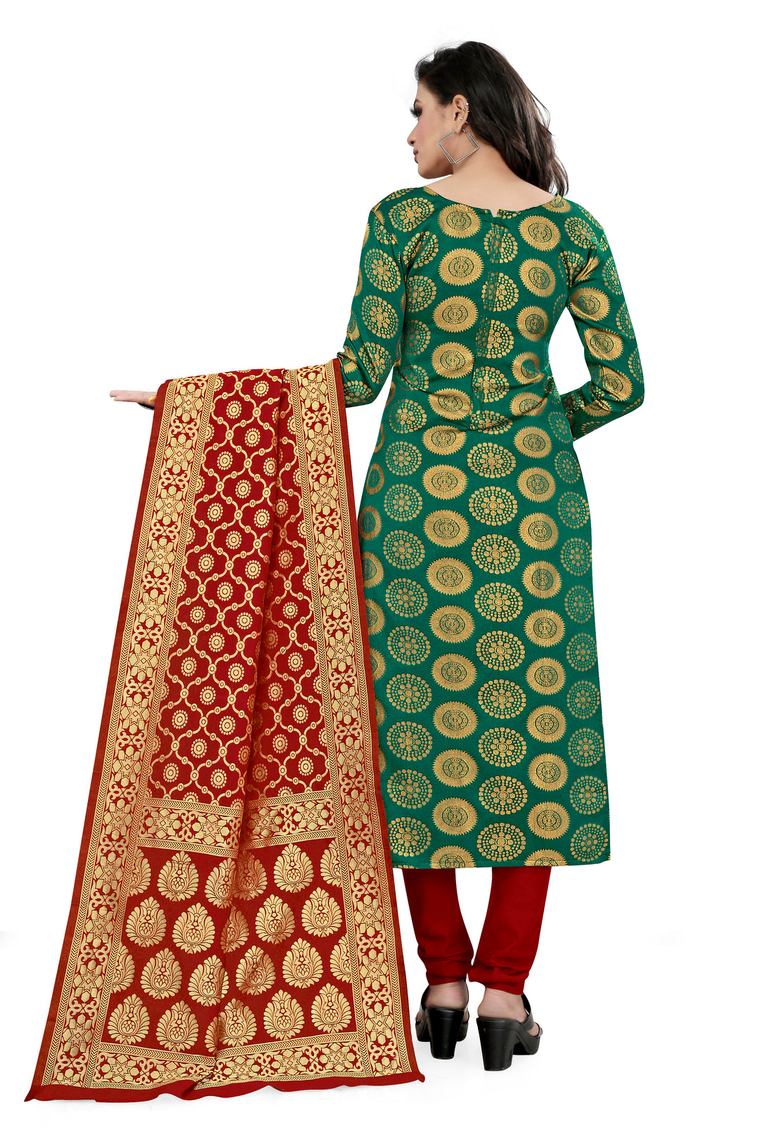 Stylish Banarasi Rama Silk Kurti Set | Perfect for Everyday Elegance