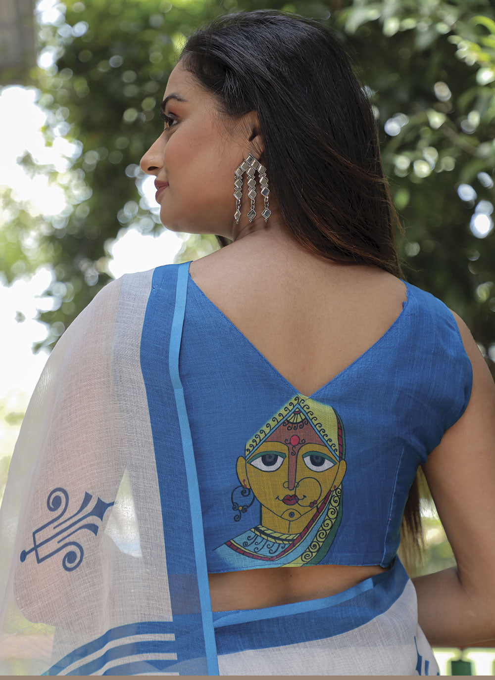 Linen Digital Printed Saree | Wedding & Festive Traditional Wear