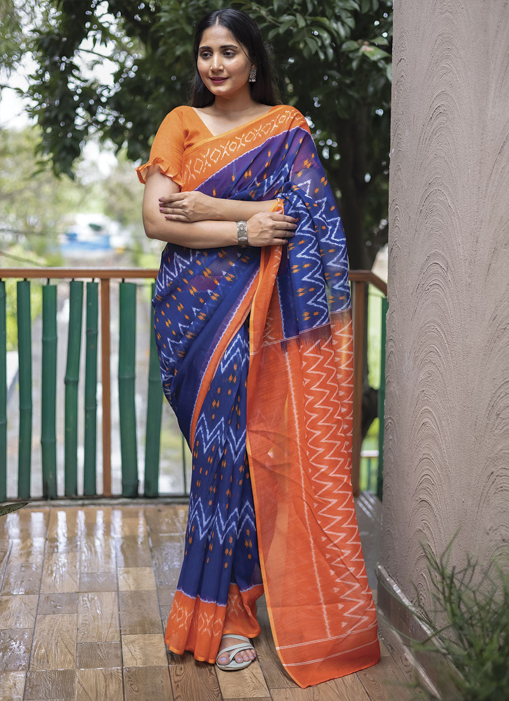 Linen Saree | Digital Printed for Special Events & Festive Occasions