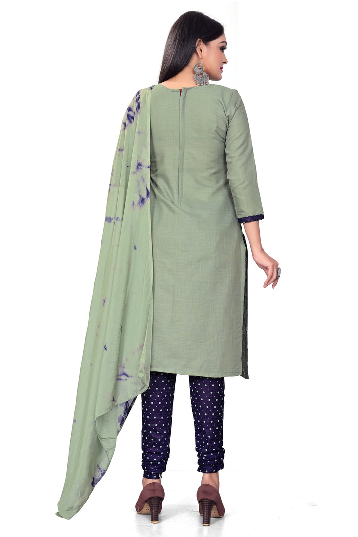 Stylish Cotton Slab Kurti Set | Knee-Length Design & Three-Quarter Sleeves