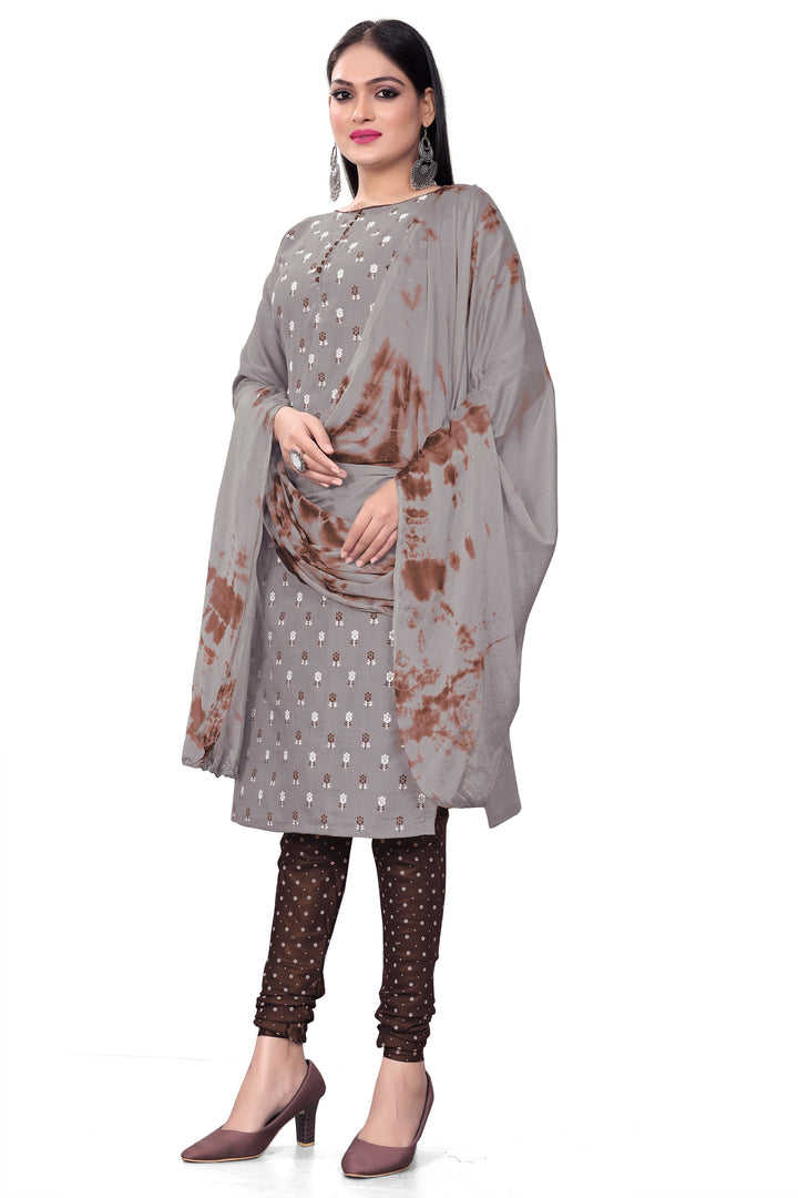 Stylish Cotton Slab Kurti Set | Knee-Length Design & Three-Quarter Sleeves